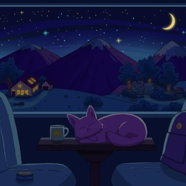 Night Train cover art by Purrple Cat